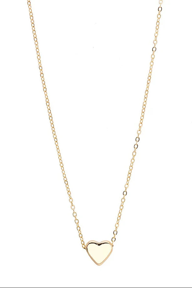 Canvas Tatum Heart Children's Necklace in Shiny Gold