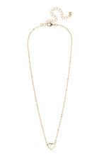 Load image into Gallery viewer, Canvas Tatum Heart Children&#39;s Necklace in Shiny Gold