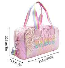 Load image into Gallery viewer, Metallic &quot;Dance&quot; Patch Duffel Bag - Pink