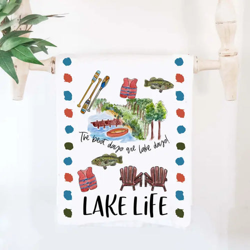 Lake Life Cotton Tea Towel