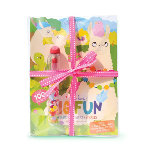 Activity Book & Stackable Crayon Gift Set - Llama