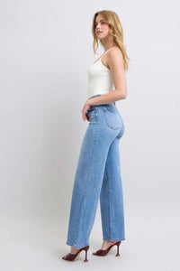 Judy Blue HW Vintage Wash Retro Wide Leg Jean