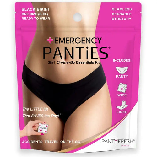 Emergency Panties Kit - Black Bikini