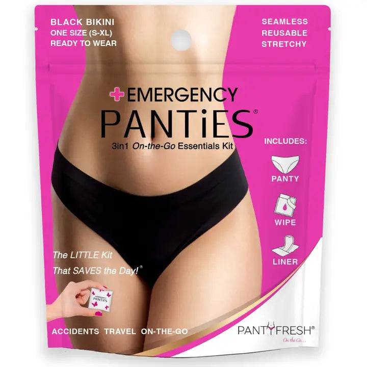 Emergency Panties Kit - Black Bikini