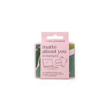 Load image into Gallery viewer, Lemon Lavender Matte About You Oil Blotting Kit