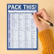 Load image into Gallery viewer, Pack This! Pad (Blue)