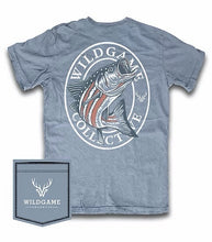 Load image into Gallery viewer, Fieldstone Wildgame Flag Bass Tee