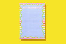 Load image into Gallery viewer, Wavy Best Teacher Notepad