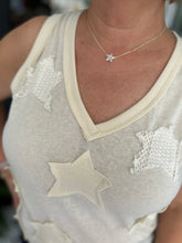 Load image into Gallery viewer, Star Patch Knit Tank - Cream