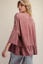 Load image into Gallery viewer, The Easy Ruffle Tunic - Chili