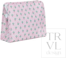 Load image into Gallery viewer, TRVL Design - Roadie Large Zip Pouch - Petite Fleur Pink