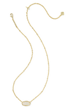 Load image into Gallery viewer, Kendra Scott Tiger Striped Elisa Short Pendant Necklace - Natural Mother of Pearl