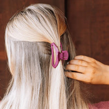 Load image into Gallery viewer, Small Teleties Open Hair Clip - Mulberry