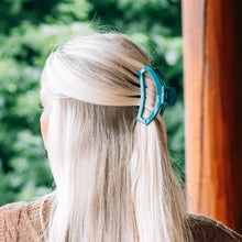Load image into Gallery viewer, Medium Teleties Open Hair Clip - Teal With It