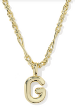 Load image into Gallery viewer, Bubble Letter Pendant Necklace in Gold by Kendra Scott