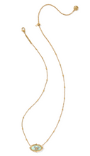 Load image into Gallery viewer, Kendra Scott Dolly Parton ELISA BUTTERFLY SHORT PENDANT NECKLACE GOLD SEA GREEN CHRYSOCOLLA