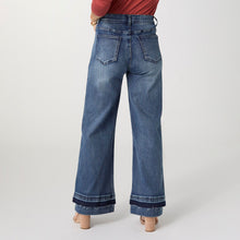 Load image into Gallery viewer, EverStretch Wide Leg Denim with Dual Wash Bottom