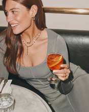Load image into Gallery viewer, Kendra Scott Bree Gold Beaded Link and Chain Necklace - Ivory Mother-of-Pearl