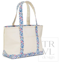 Load image into Gallery viewer, TRVL Design - Medium Tote - Coated Canvas Natural with Bridgehampton Trim