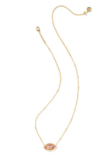 Load image into Gallery viewer, Kendra Scott Dolly Parton Elisa Butterfly Short Pendant Necklace - Gold Light Pink Iridescent Abalone