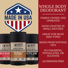 Load image into Gallery viewer, Grit Soap Supply - Whole Body Deodorant - Buckshot
