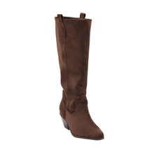 Load image into Gallery viewer, Corky’s City Slicker - Chocolate Faux Suede
