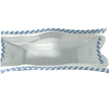 Load image into Gallery viewer, TRVL Design - Roadie Large Zip Pouch - Pimlico Stripe Chambray