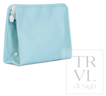 Load image into Gallery viewer, TRVL Design - Roadie Large Zip Pouch - Coated Canvas Lake Blue
