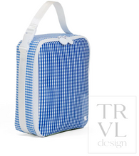 Load image into Gallery viewer, TRVL Design - Lunch Box Insulated Lunch Bag - Patch Blue