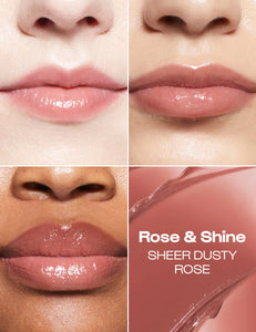 Alleyoop Lip Goals Glossy Balm - Rose & Shine