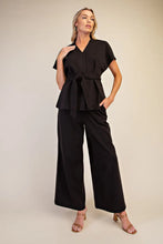 Load image into Gallery viewer, Allie Wide Leg Pull On Pants - Black