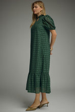 Load image into Gallery viewer, The Betsy Eyelet Midi Dress - Hunter Green