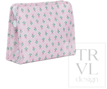 Load image into Gallery viewer, TRVL Design - Roadie Medium Zip Pouch - Petite Fleur Pink
