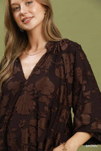 Load image into Gallery viewer, Leighton Floral Pattern Dress - Brown