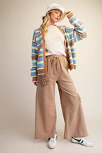 Load image into Gallery viewer, Mocha Crochet Patch Pants