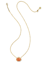 Load image into Gallery viewer, Kendra Scott Pumpkin Short Pendant Necklace - Gold