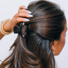 Load image into Gallery viewer, Petite Teleties Open Hair Clip - Jet Black