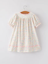 Load image into Gallery viewer, Girl's Smocked Cross Embroidery Dress
