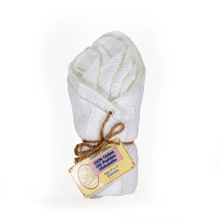 Country Cottons Old Fashioned Dishcloths - Set of 4