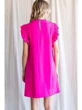 Load image into Gallery viewer, The Kate Ruffle Dress - Hot Pink