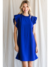 Load image into Gallery viewer, The Kate Ruffle Dress - Royal Blue