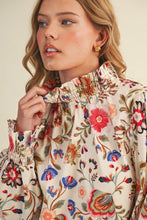 Load image into Gallery viewer, Wisteria Mock Neck Top - Cream