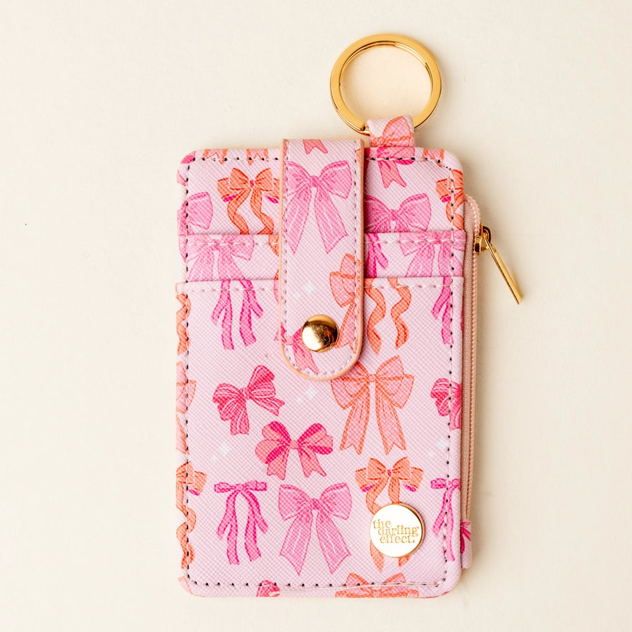 The Darling Effect Keychain Wallet - Blushing Bows