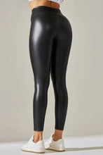Load image into Gallery viewer, High Waisted Faux Leather Leggings