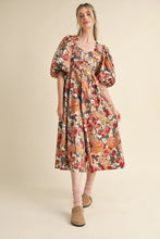 Load image into Gallery viewer, Opalite Bubble Sleeve Dress - Burgundy