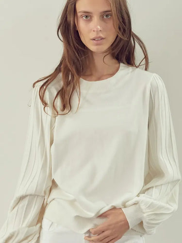 Destiny Puff Sleeve Top - Ivory