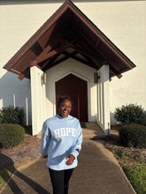 Load image into Gallery viewer, Word Warrior - Reversible Sweatshirt - Hope &amp; Pray - Sky Blue