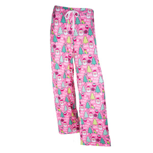 Pink Christmas Pajama Pants