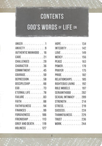 God's Words of Life for Men