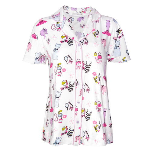 Malibu Collared Pajama Top